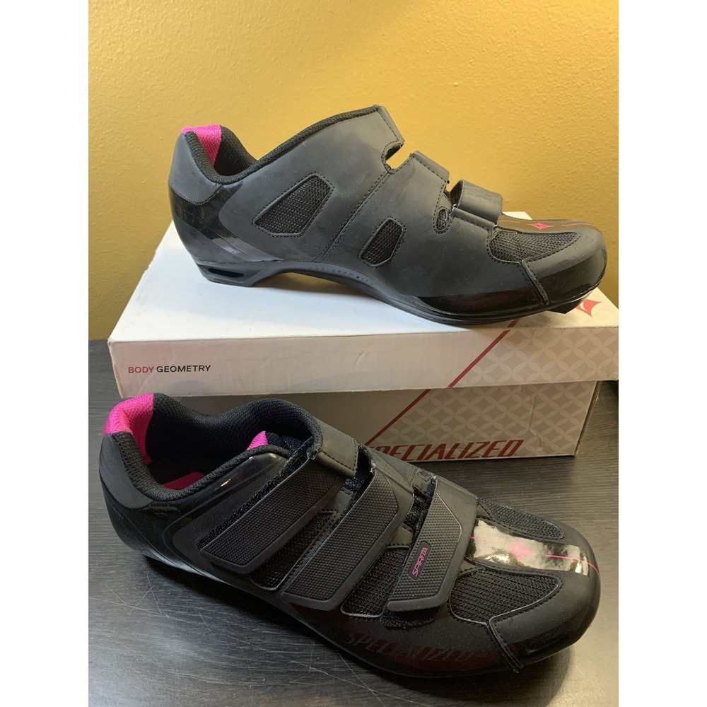 Body‎ Geometry Spirita RD Specialized Cycling Women's Shoes Size 11 Black Pink